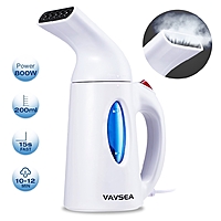 VAVSEA Steamer for Clothes, Portable Garment Steamer, Auto Shut-off Function, Wrinkles/ Steam/ Soften/ Clean/ Sterilize, White $18.98