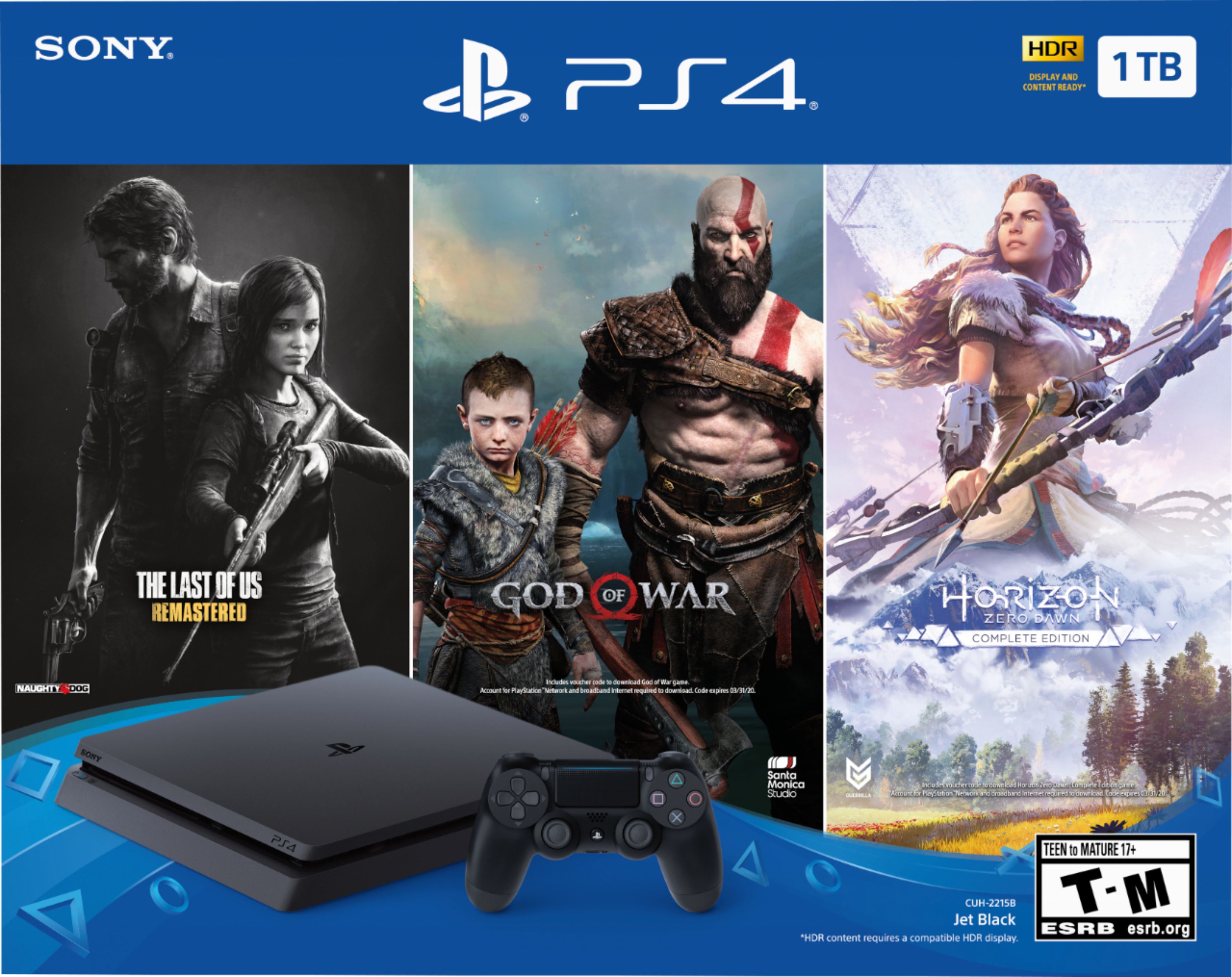 Sony - PlayStation 4 1TB Only on PlayStation Console Bundle - Jet Black $249.99