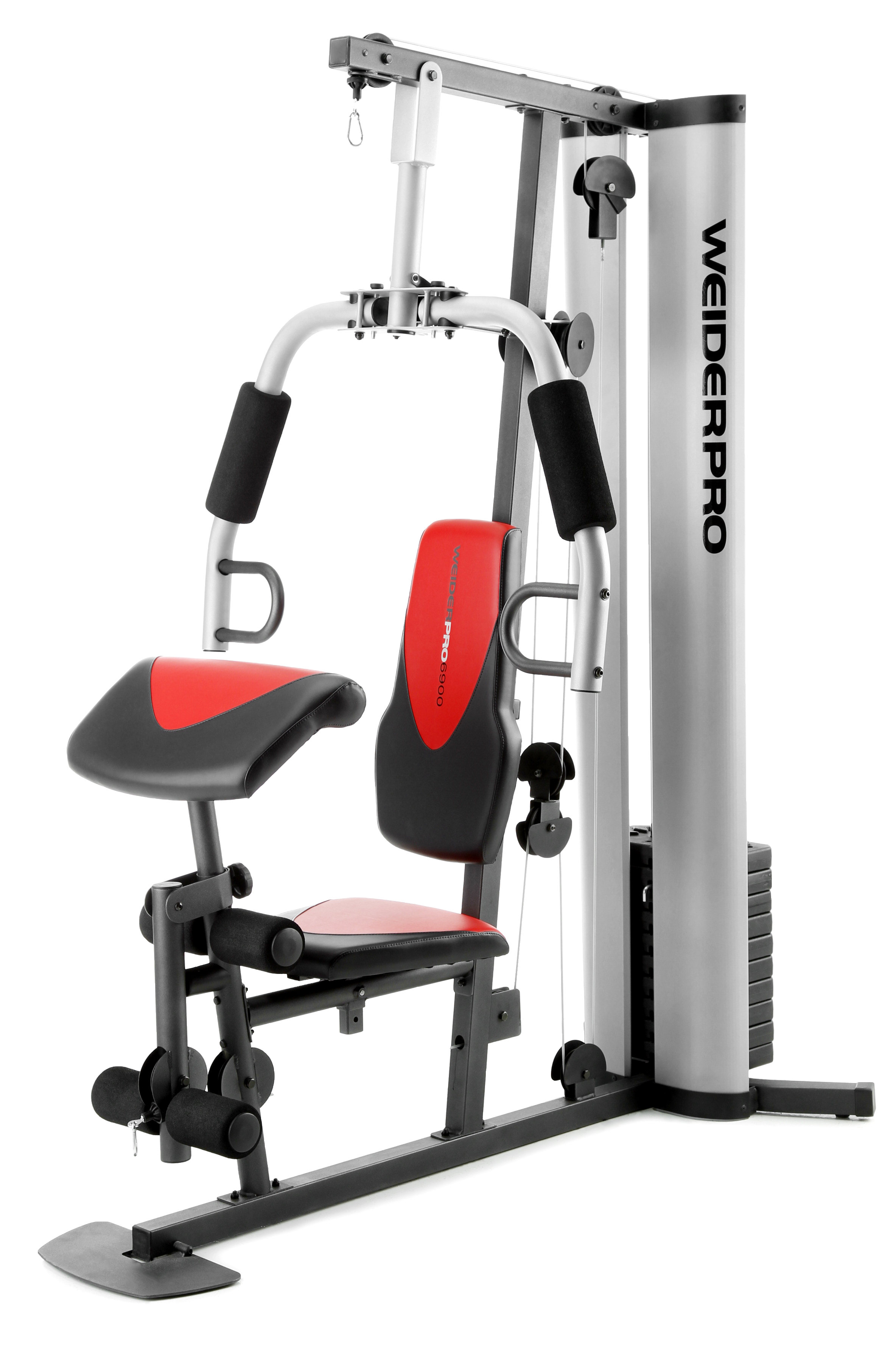 Weider Pro 6900 Home Gym System with 6 Workout Stations and Professional Exercise Chart, Up to 330 Lbs. of Resistance $329.00 + tax Shipped