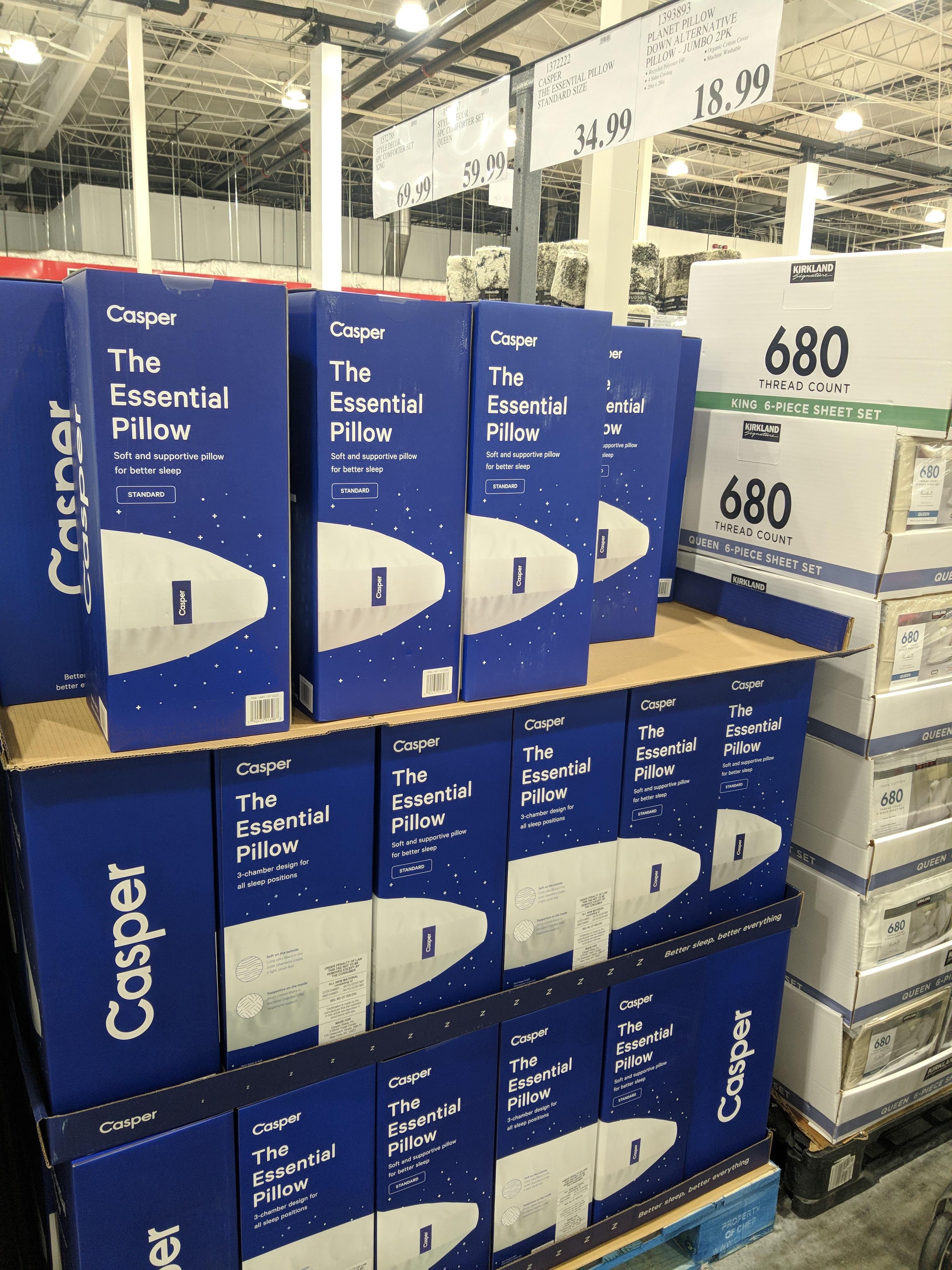 Costco Members The Essential Pillow by Casper King 50 Free Shipping