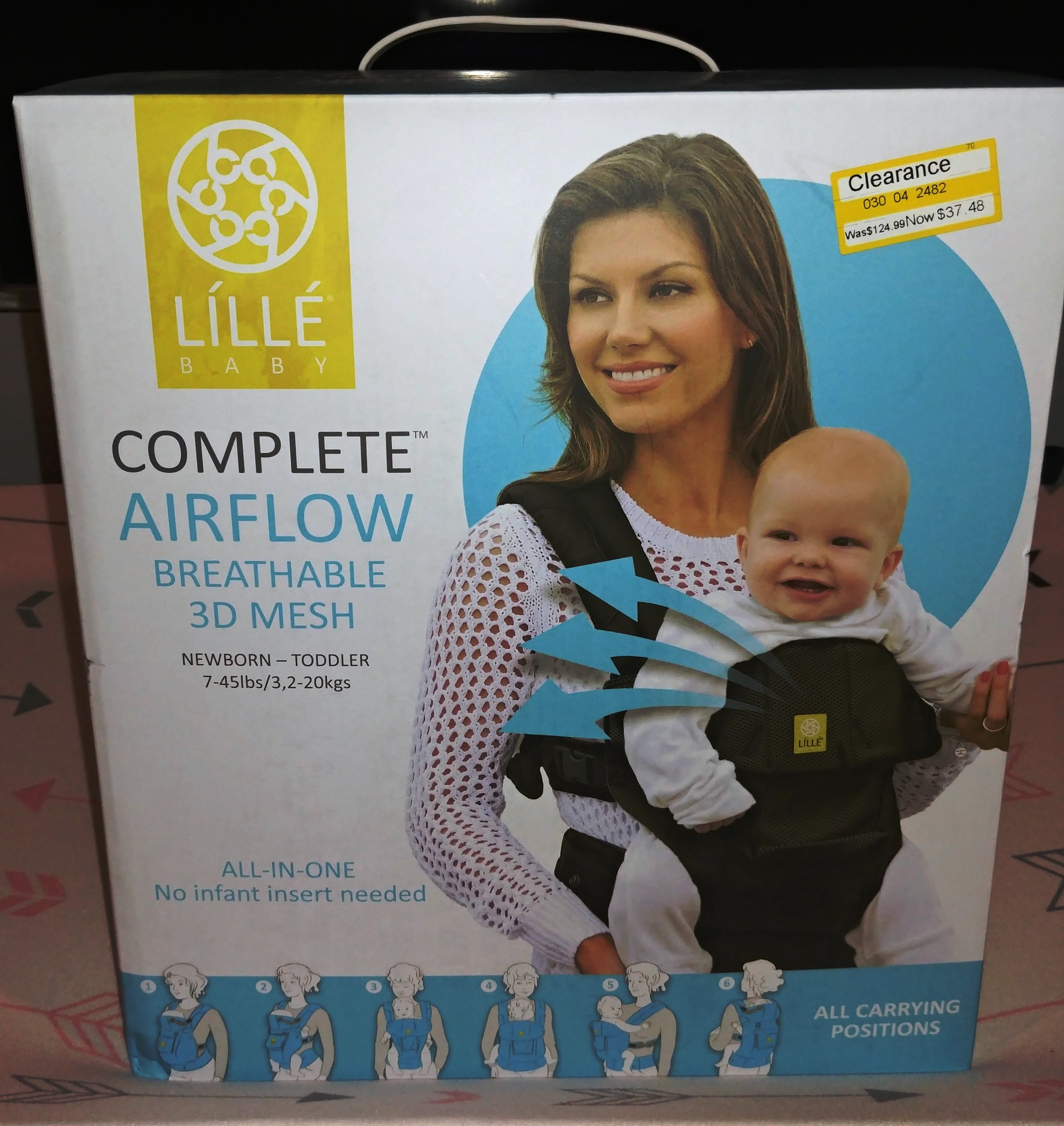 LILLEbaby 6-Position COMPLETE Airflow Baby & Child Carrier - Black - $33.73 @ Target B&M Clearance YMMV