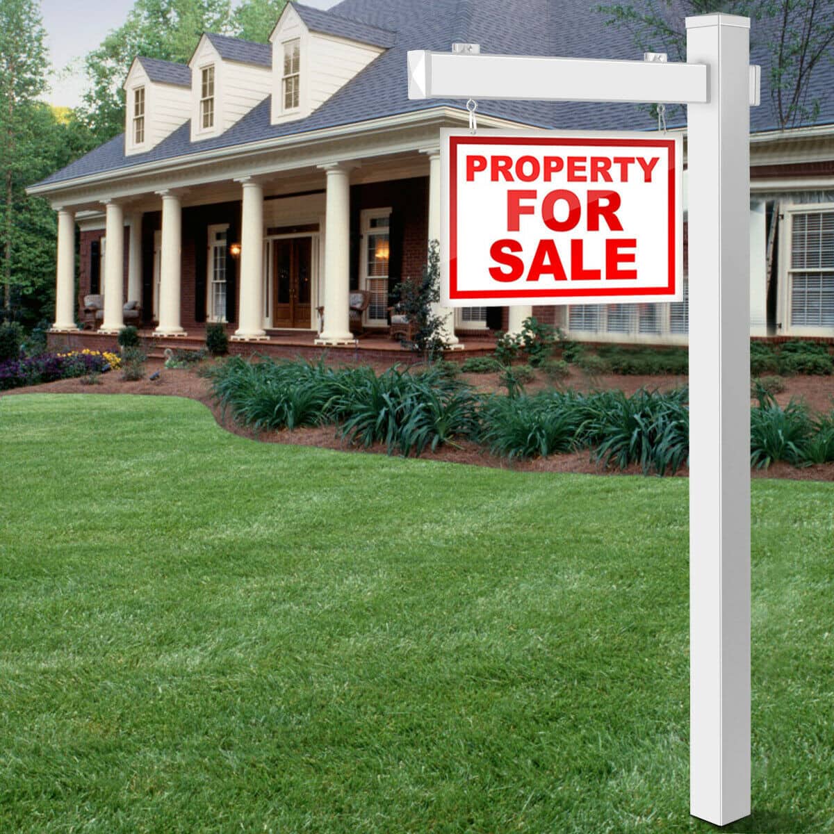 6' Vinyl UPVC Real Estate Sign Post $66.95 + Free Shipping