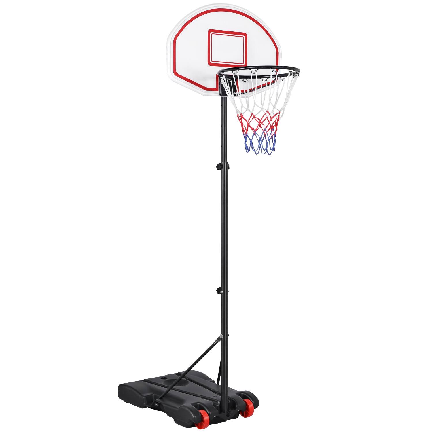 Yaheetech Portable Height Adjustable 5.2-7 ft Kids Basketball Hoop Stand with Wheels $51.59 + Free Shipping