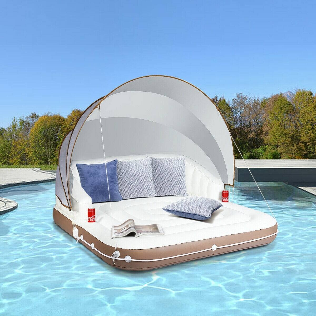Inflatable Pool Float Lounge Swimming Raft $144.95 + Free Shipping