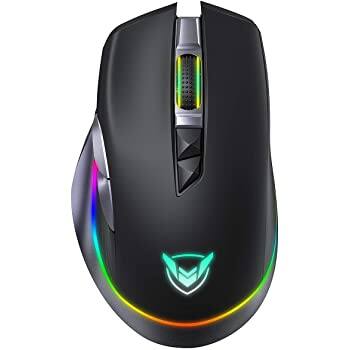 PICTEK Rechargeable Wireless RGB Gaming Mouse [10000DPI] - $23.99