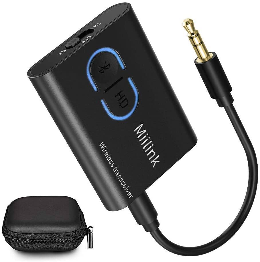 MiiLink Bluetooth 5.0 Transmitter Receiver 3-in-1 Audio Adapter Dual Link aptX Low Latency and HD $17.39 + Free Shipping