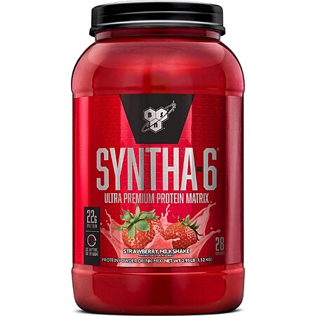 2.91-Lb BSN SYNTHA-6 Premium Protein Powder (Strawberry Milkshake) $23.55 w/ S&S + Free S&H