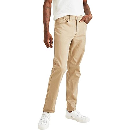 Dockers Men's Straight Fit Jean Cut All Seasons Tech Pants (New British Khaki, Standard or Big & Tall) $15.88 + Free Shipping w/ Prime or on $35+