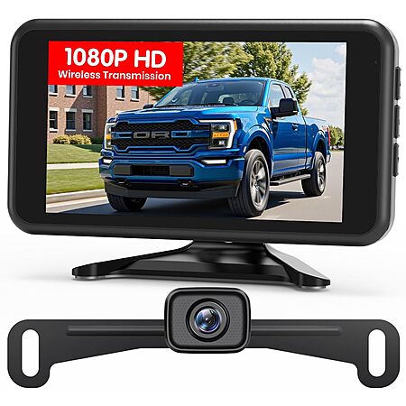 AUTO-VOX 5" 1080P HD Dual-Channel Wireless Backup Camera & Monitor w/ Night Vision $44.99 + Free Shipping