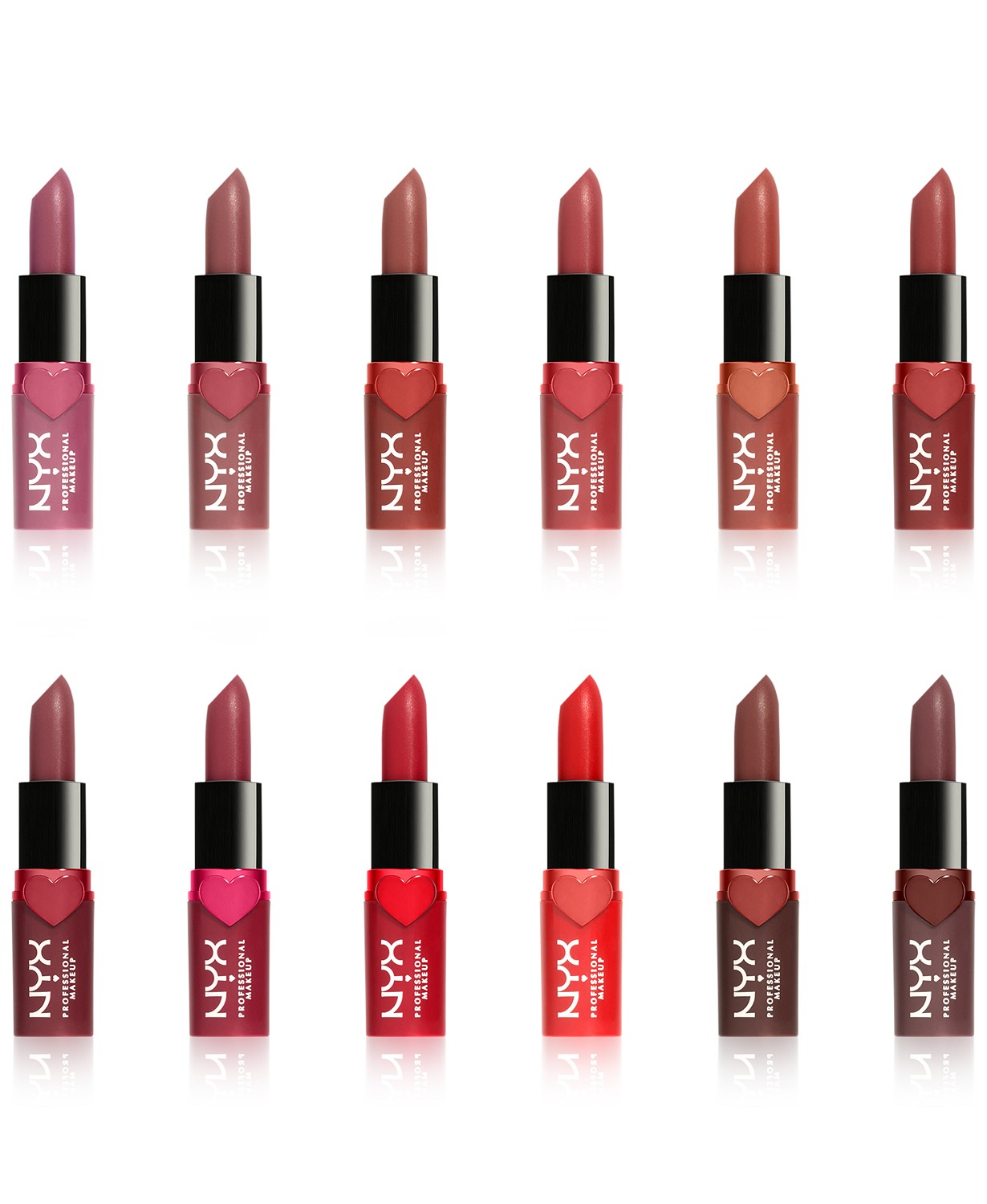12-Pc NYX Professional Makeup Diamonds & Ice Please! Matte Lipstick Set $25 + Free Shipping