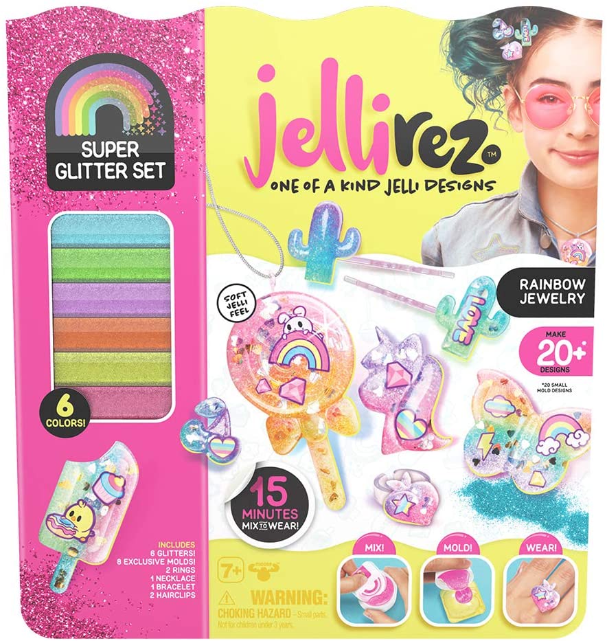 Jelli Rez Super Glitter Rainbow Pack Craft Activity Kit $4.95 + Free Shipping w/ Amazon Prime or Orders $25+