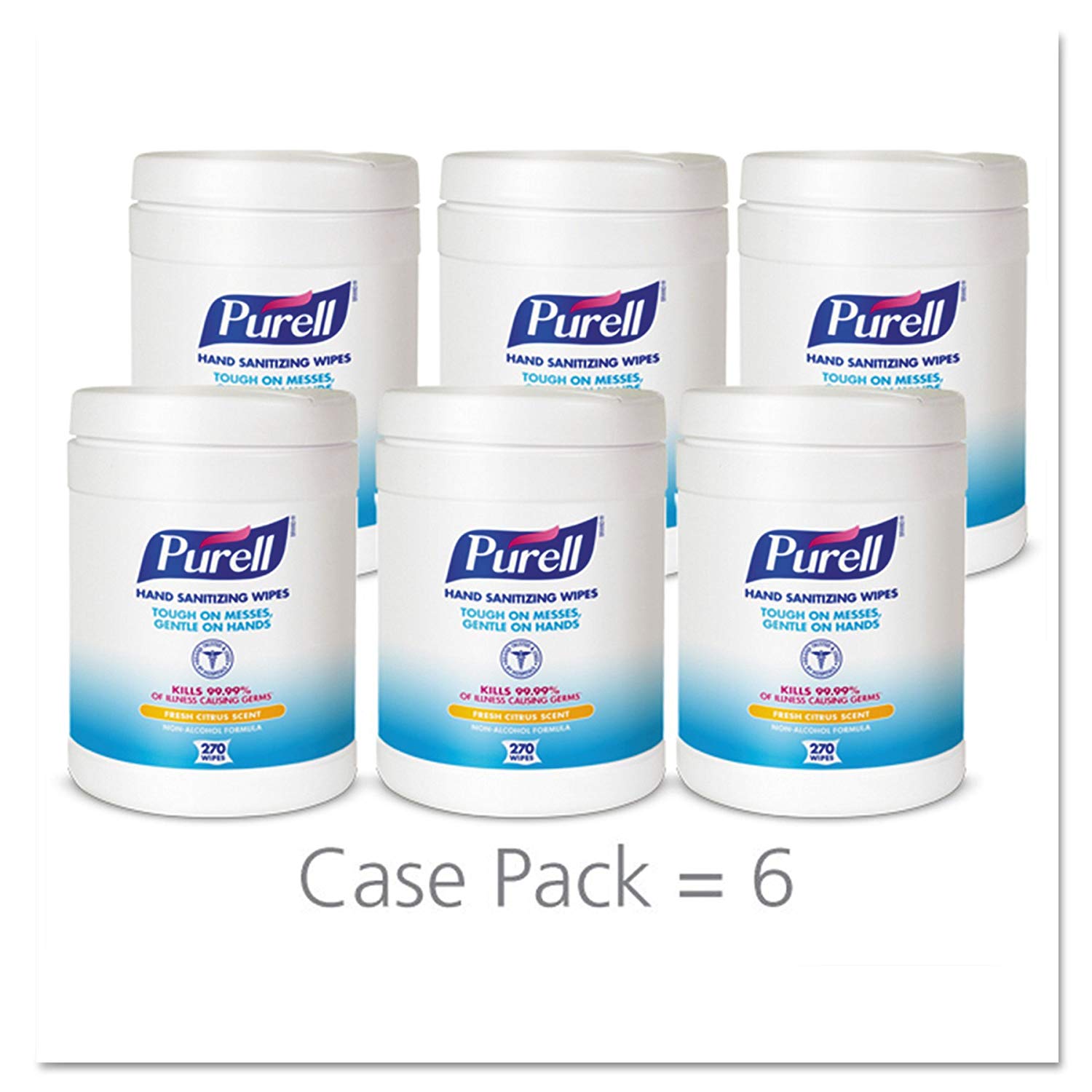 270-Count Purell Hand Sanitizing Wipes (Fresh Citrus Scent) 6 for $54.47 ($9.08 each) + Free Shipping with S&S