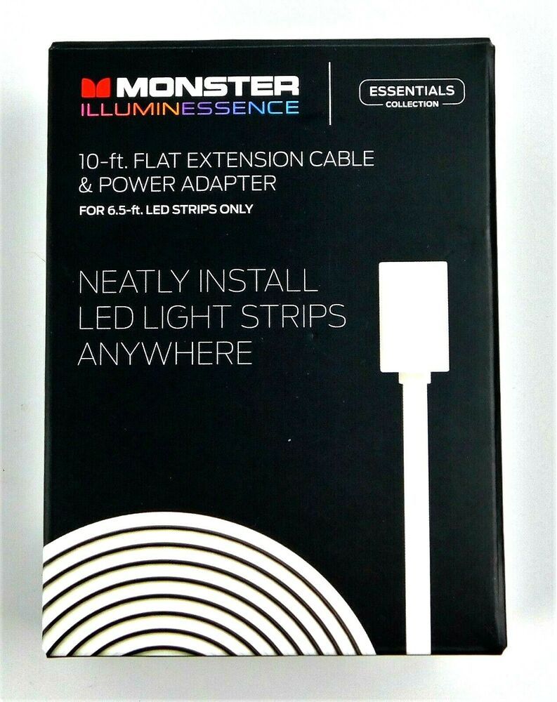 YMMV - Monster Illuminessence 10' Flat Extension Cable &amp; Power Adapter - $1.00