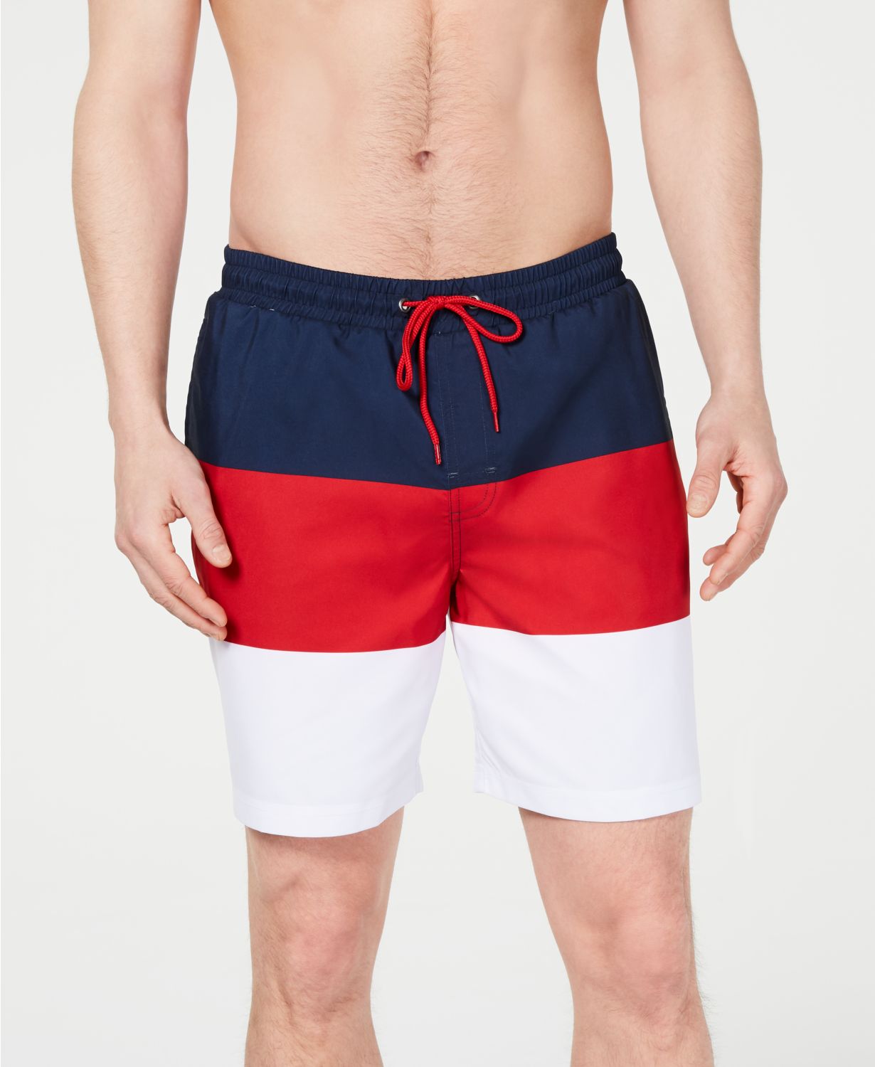 7" Club Room Men's Colorblocked Swim Trunks $15 & More + Free Shipping $25+