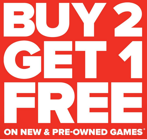 B2G1 Free: select New & Pre-Owned Games (PS4, Xbox One, Switch & more) + Free S&H $35+
