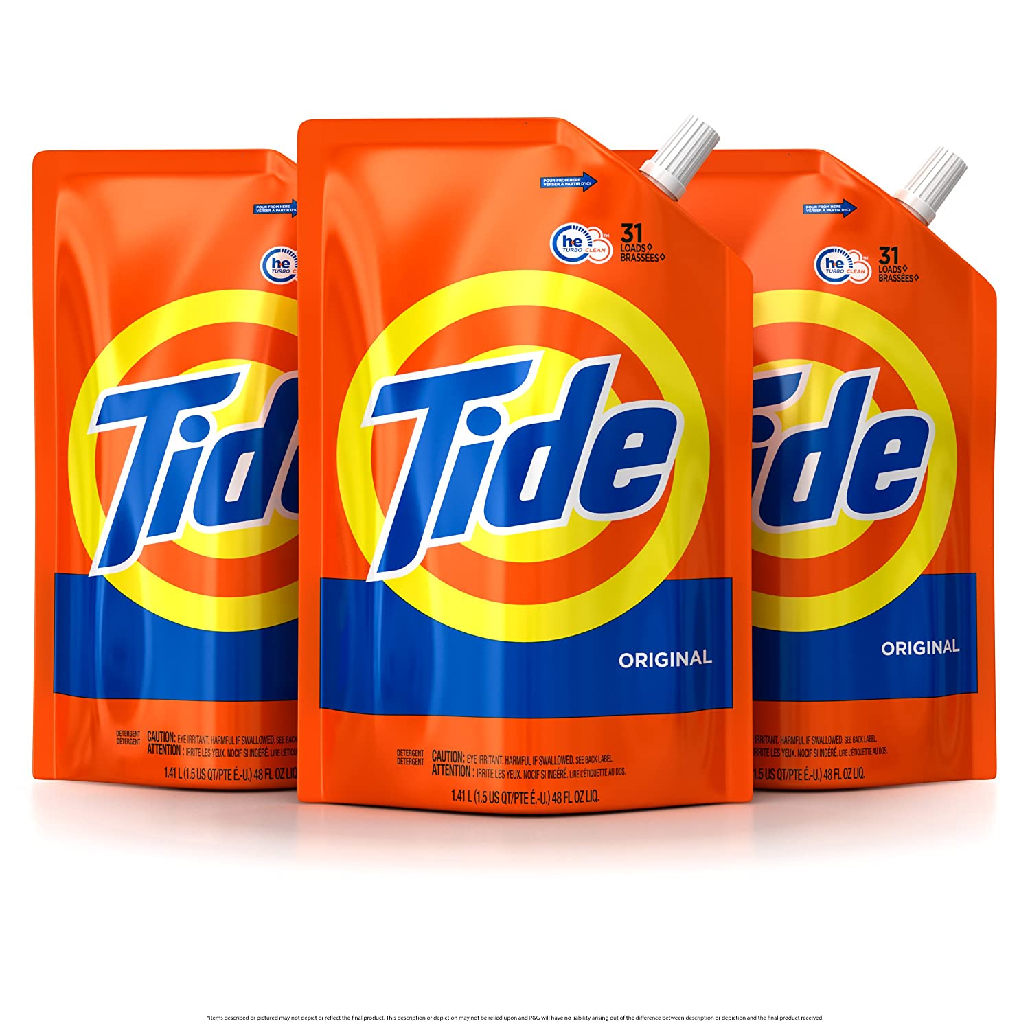 9-Pack 48-Oz Tide HE Laundry Detergent Pouches (Original) $39 ($4.33 each) + Free Shipping