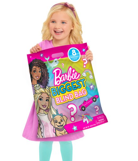 20 Tall 8 Piece Just Play Kids Biggest Blind Bag of Surprise Toys Blue s Clues Disney Barbie More 10 Each FS w Walmart or FS on 35
