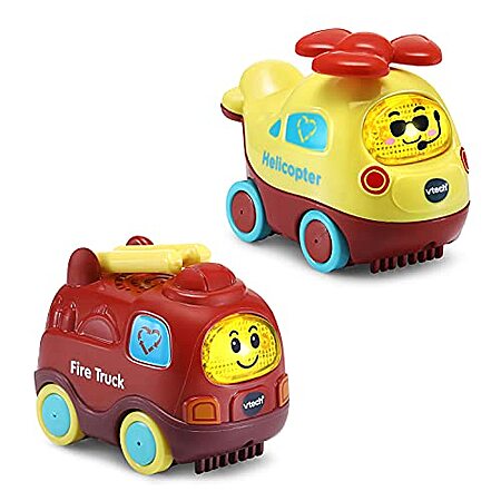 2-Pack VTech Go! Go! Smart Wheels Earth Buddies Vehicle Playset (Fire ...