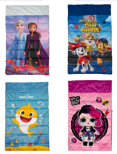 36" x 48" Kids' Character 5 lb. Weighted Slumber Bag (Frozen 2, L.O.L. Surprise, Paw Patrol or Baby Shark) $15.97 Each + Free S/H on $35+