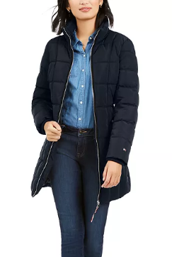 Tommy Hilfiger Women's Belted Faux-Fur Trim Hooded Puffer Coat (navy) $39.19, Jou Jou Juniors' Faux-Leather Jacket (various) $10.39 & More + Free S/H on $25+