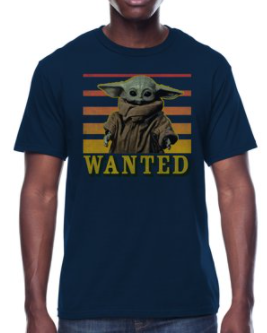 Star Wars Men's Graphic T-Shirt: Baby Yoda Wanted $7.88 & More, Star Wars Men's Holiday Pajama Pants (Blue or Black) $12.98 + Free S/H on $35+