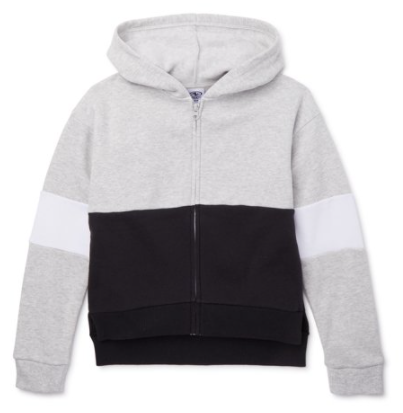 Athletic Works Girls' Apparel: 1/4 Zip Micro Polar Fleece Pullover (various) $4, Colorblock Fleece Zip-Up Hoodie (various) $5 & More + Free S/H w/ Walmart+ or FS on $35+
