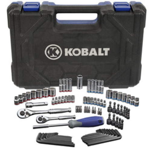 YMMV : Kobalt 93-Piece Standard (SAE) and Metric Polished Chrome Mechanics Tool Set (90 tooth) $22.49