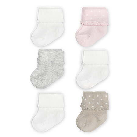 6-Pairs Carter's Child of Mine Baby Girl Folded Cuff Socks (6-12 Months) $1.95 (Select Stores) + Free Pickup