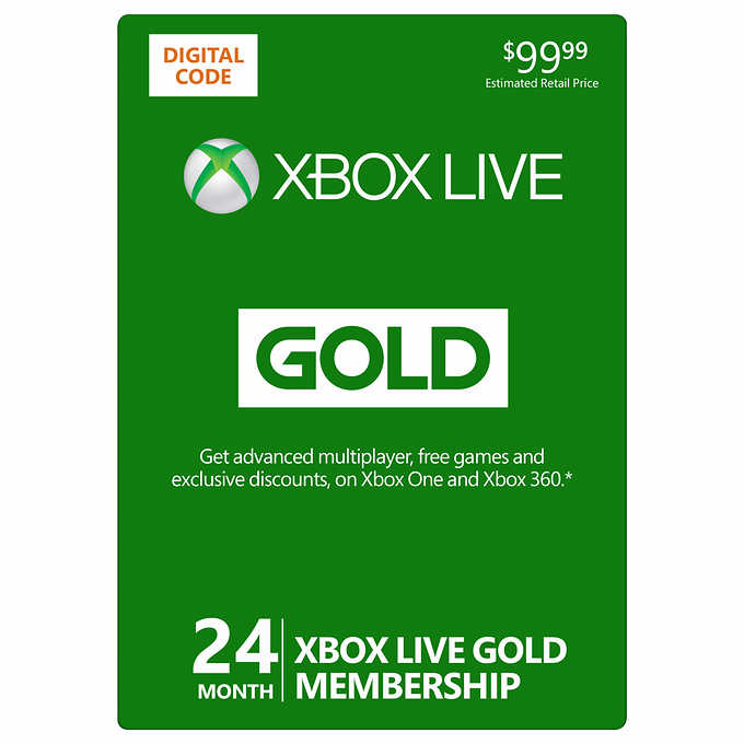 XBOX Live 24-Month Gold Membership Digital Download $94.99