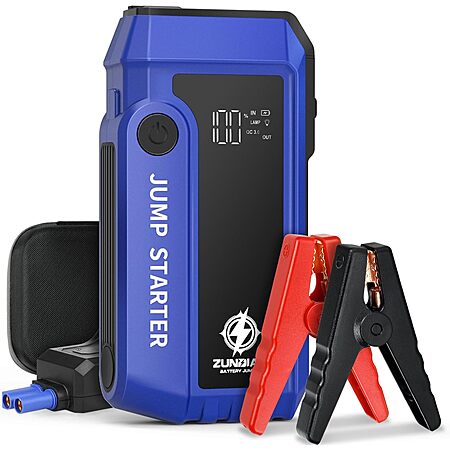 Portable Battery Jumper Starter 3000A Peak & Phone battery power bank $15.29