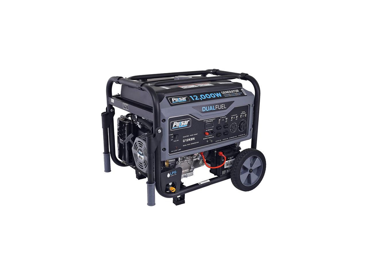Pulsar G12KBN 12,000/ 9500 watt Dual Fuel Portable Generator $799.99