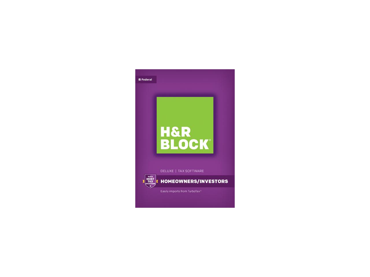 H&R Block 2017 Taxcut Software - Deluxe + State   $9.95