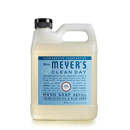 33-Oz Mrs. MEYER'S Clean Day Liquid Hand Soap Refill (Rainwater) $6.80 w/ Subscribe & Save