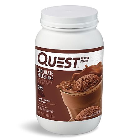 Quest Nutrition Chocolate Milkshake Protein Powder, 3 Pound, 43 Servings - 2 for $54.58 @ Amazon