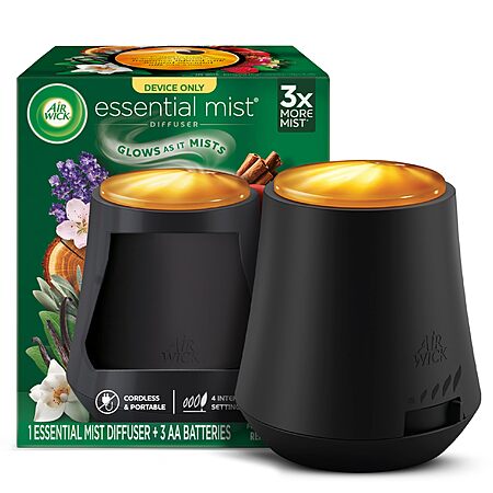 Air Wick Essential Mist Scented Oil Air Freshener Diffuser (Device Only, Black) $4.60 w/ Subscribe & Save