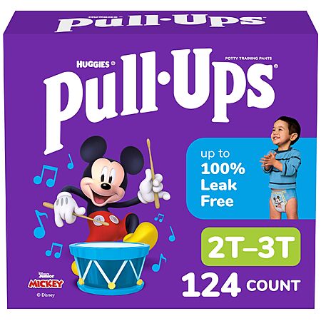 Select Accounts - Huggies Pull-Ups Boys' Potty Training Pants, Size 2T-3T Training Underwear (16-34 lbs), 124 Count (4 Packs of 31) - $22.68 + AND MORE
