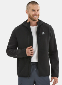 Reebok Men's and Big Men's Softshell Jacket, Sizes S-3XL (black, dark ...