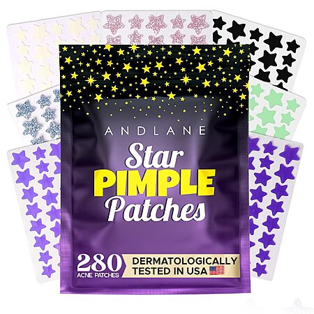 280Pcs Star Pimple Patches for Face - 7 Colors, 3 Sizes Zit Stickers ...