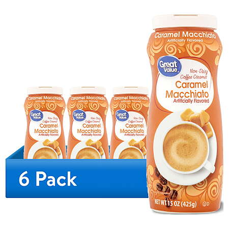 (6 pack) Great Value Caramel Macchiato Coffee Creamer, 15 oz $6.64