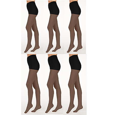 6-Pack L'eggs Everyday Women's Pantyhose Control Top Sheer Toe (Various) - from $9