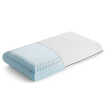 $9.94 -Linenspa Medium Feel Standard Size Ventilated Gel Memory Foam Bed Pillow with Washable Cover and Temperature Regulating Infusion