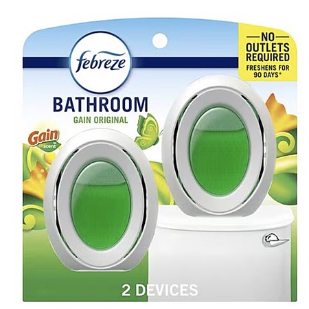 2-Pk Febreze Bathroom Air Freshener (Various) $2.55 + $10 Min for Pickup