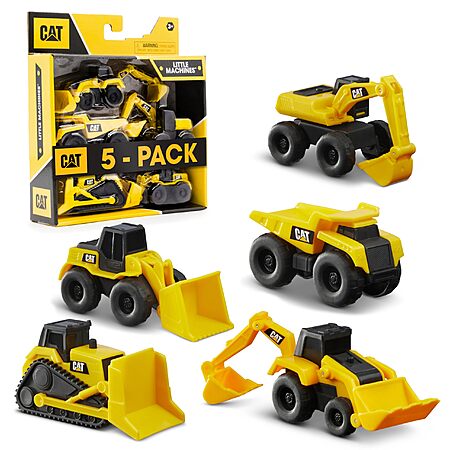 5-Pack Cat Construction Little Machines Toy Vehicles $3.80 w/ S&S