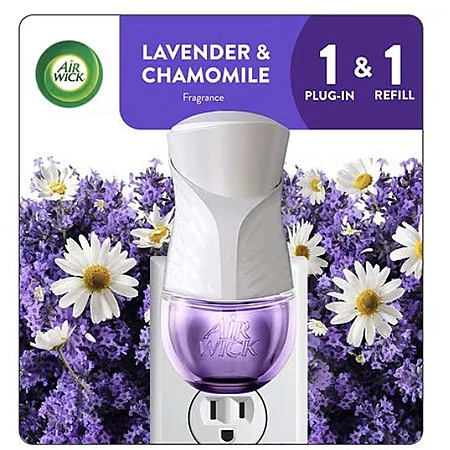 Air Wick Plug-In Kit (Warmer + 1 Refill, Lavender & Chamomile) $1.35 & More + Free Pickup on $10+