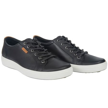 Costco Members - ECCO Men's Soft 7 Leather Sneaker (black or brown) - $69.97 + free shipping