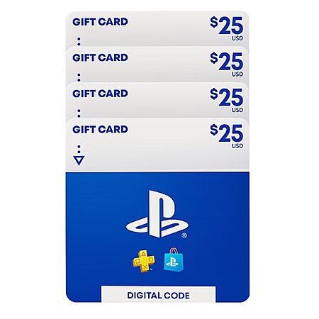 Costco Members: 4-Pack $25 Sony PlayStation eGift Card (Email Delivery) $80 & More