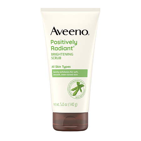 $4 Walmart Cash + Aveeno Positively Radiant Skin Brightening Exfoliating Daily Face Scrub, 5 oz + AND MORE