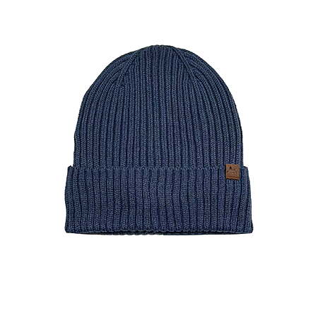 George Men's Ribbed Fleece Lined Knit Beanie, Washed Indigo - $2.70 or Black Soot