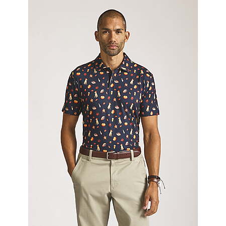 Chaps Men’s and Big Men’s Everyday Performance Printed Polo, Sizes S–2XL (4 designs) - from