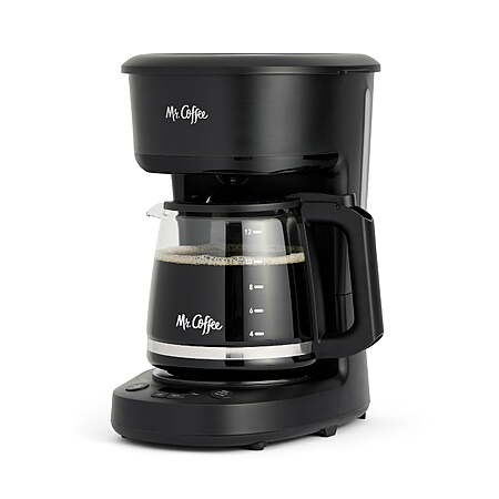 Mr. Coffee Programmable Coffee Maker, 12-Cup Coffee Maker, Black